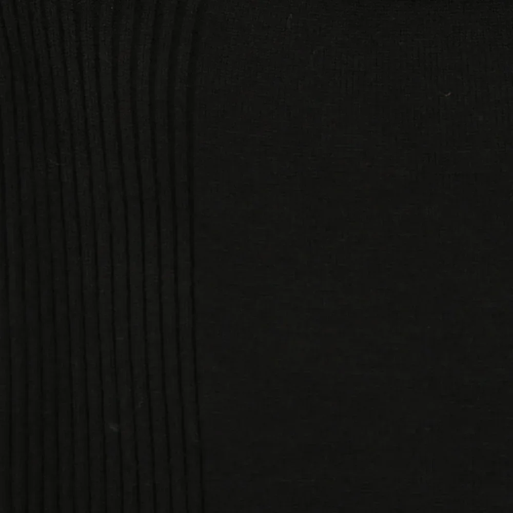 LULUS - Black Ribbed Square Neck Sweater Top - Womens - Size S - Picture 8 of 8